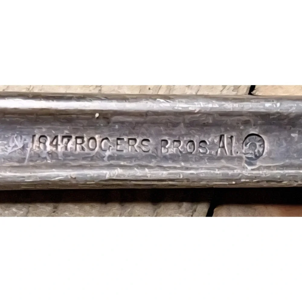 Antique 1847 Rogers Bros A1 Silverplate Soup Ladle Lily of the Valley Pattern 13